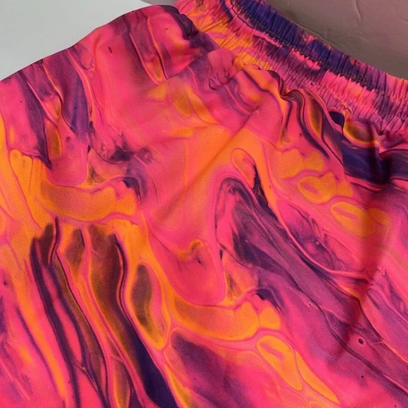 Papi Vibrant Orange and Purple Swim Trunks/ S-XL - Picture 9 of 11